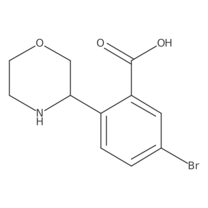5-Bromo-2-(3S)-3-morpholinylbenzoic acid结构式