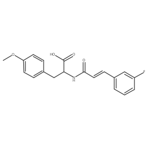 N-[3-(3-Fluorophenyl)acryloyl]-O4-Methyl-L-Tyrosine结构式