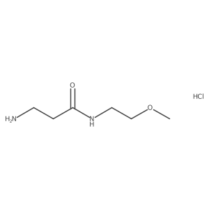 3-Amino-N-(2-methoxyethyl)propanamide hydrochloride结构式
