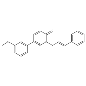 6-(3-methoxyphenyl)-2-[(2E)-3-phenylprop-2-en-1-yl]pyridazin-3(2H)-one结构式