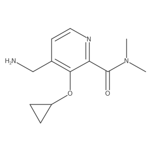 4-(Aminomethyl)-3-cyclopropoxy-N,N-dimethylpicolinamide Structure