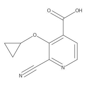 2-Cyano-3-cyclopropoxyisonicotinic acid结构式