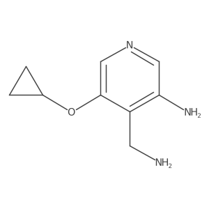 4-(Aminomethyl)-5-cyclopropoxypyridin-3-amine Structure