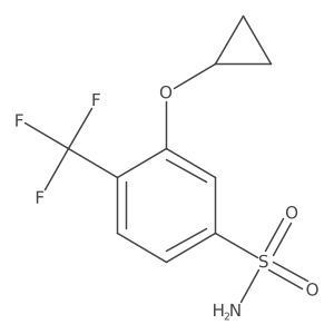 3-Cyclopropoxy-4-(trifluoromethyl)benzenesulfonamide Structure