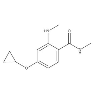 4-Cyclopropoxy-N-methyl-2-(methylamino)benzamide Structure