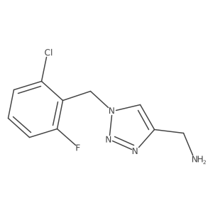 {1-[(2-chloro-6-fluorophenyl)methyl]-1H-1,2,3-triazol-4-yl}methanamine Structure