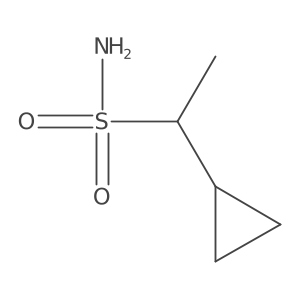 1-Cyclopropylethane-1-sulfonamide结构式
