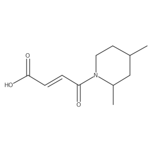 2-Butenoic acid, 4-(2,4-dimethyl-1-piperidinyl)-4-oxo-结构式