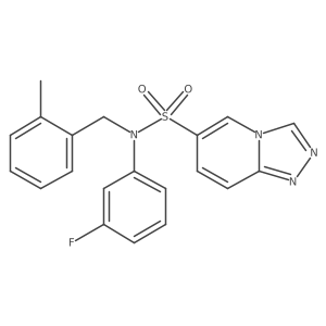 N-(3-fluorophenyl)-N-[(2-methylphenyl)methyl]-[1,2,4]triazolo[4,3-a]pyridine-6-sulfonamide Structure