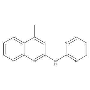 4-Methyl-N-2-pyrimidinyl-2-quinolinamine Structure