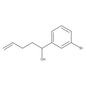 1-(3-Bromophenyl)pent-4-en-1-ol结构式