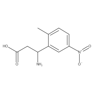 3-Amino-3-(2-methyl-5-nitrophenyl)propanoic acid Structure