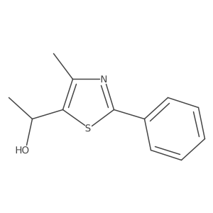 1-(4-Methyl-2-phenyl-1,3-thiazol-5-yl)ethan-1-ol Structure