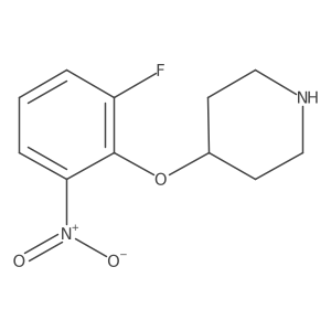 4-(2-Fluoro-6-nitrophenoxy)piperidine结构式