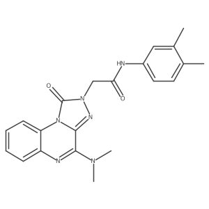 2-(4-(dimethylamino)-1-oxo-[1,2,4]triazolo[4,3-a]quinoxalin-2(1H)-yl)-N-(3,4-dimethylphenyl)acetamide结构式
