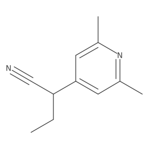 I+/--Ethyl-2,6-dimethyl-4-pyridineacetonitrile Structure