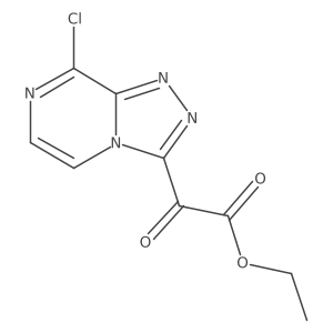 Ethyl 2-{8-chloro-[1,2,4]triazolo[4,3-a]pyrazin-3-yl}-2-oxoacetate结构式