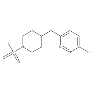 3-Chloro-6-((1-(methylsulfonyl)piperidin-4-yl)methyl)pyridazine Structure