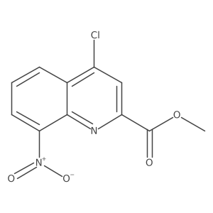 Methyl 4-chloro-8-nitroquinoline-2-carboxylate Structure