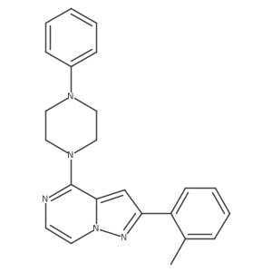 2-(2-Methylphenyl)-4-(4-phenylpiperazin-1-yl)pyrazolo[1,5-a]pyrazine Structure