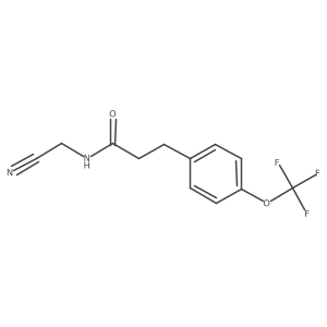 N-(cyanomethyl)-3-[4-(trifluoromethoxy)phenyl]propanamide Structure