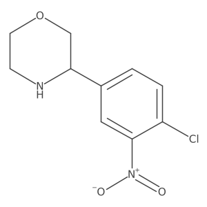 3-(4-Chloro-3-nitrophenyl)morpholine结构式