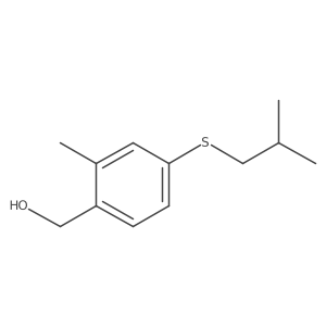 Benzenemethanol, 2-methyl-4-[(2-methylpropyl)thio]- Structure