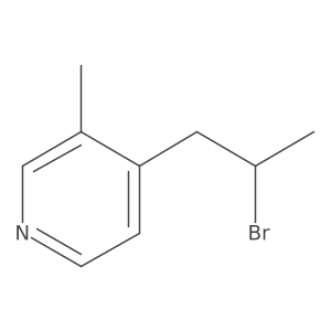 4-(2-Bromopropyl)-3-methylpyridine结构式