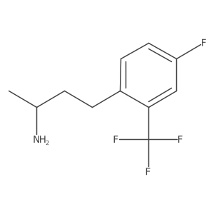 (2R)-4-[4-fluoro-2-(trifluoromethyl)phenyl]butan-2-amine结构式