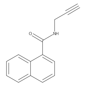 N-(Prop-2-yn-1-yl)naphthalene-1-carboxamide结构式