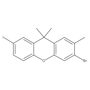 3-Bromo-7-iodo-2,9,9-trimethyl-9h-xanthene Structure