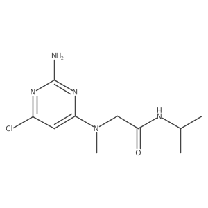2-((2-Amino-6-chloropyrimidin-4-yl)(methyl)amino)-N-isopropylacetamide Structure