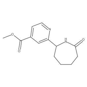Methyl 2-(7-oxoazepan-2-yl)isonicotinate结构式