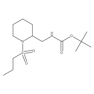 tert-butyl N-{[1-(propane-1-sulfonyl)piperidin-2-yl]methyl}carbamate Structure