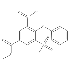 3-(Methylsulfonyl)-5-nitro-4-phenoxybenzoic acid methyl ester Structure