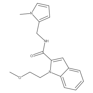 1-(2-methoxyethyl)-N-[(1-methyl-1H-pyrrol-2-yl)methyl]-1H-indole-2-carboxamide Structure