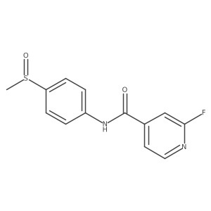 2-Fluoro-N-(4-methylsulfinylphenyl)pyridine-4-carboxamide Structure