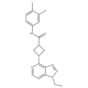 N-(3,4-difluorophenyl)-1-(3-ethyl-3H-[1,2,3]triazolo[4,5-d]pyrimidin-7-yl)azetidine-3-carboxamide Structure