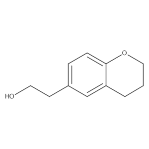 2-(3,4-dihydro-2H-1-benzopyran-6-yl)ethan-1-ol结构式