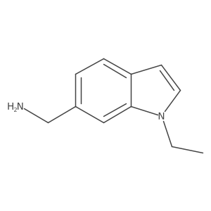 (1-ethyl-1H-indol-6-yl)methanamine结构式