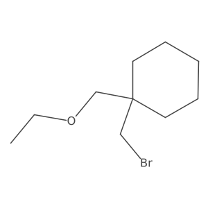 1-(Bromomethyl)-1-(ethoxymethyl)cyclohexane结构式