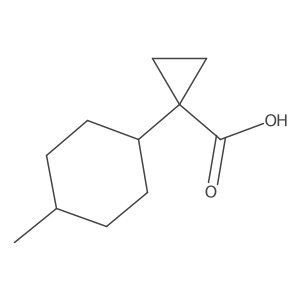 1-(4-Methylcyclohexyl)cyclopropane-1-carboxylic acid Structure