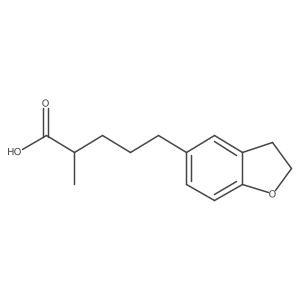 5-(2,3-Dihydro-1-benzofuran-5-yl)-2-methylpentanoic acid Structure