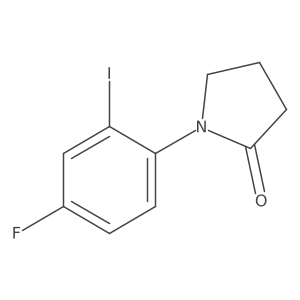 1-(4-Fluoro-2-iodophenyl)-2-pyrrolidinone Structure