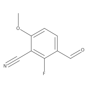 2-Fluoro-3-formyl-6-methoxybenzonitrile结构式