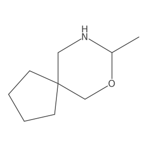 8-Methyl-7-oxa-9-azaspiro[4.5]decane结构式