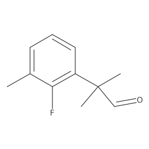 2-(2-Fluoro-3-methylphenyl)-2-methylpropanal Structure