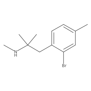[1-(2-Bromo-4-methylphenyl)-2-methylpropan-2-yl](methyl)amine Structure