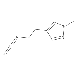 4-(2-isocyanatoethyl)-1-methyl-1H-pyrazole Structure