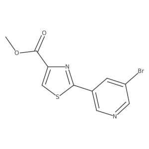 Methyl 2-(5-Bromopyridin-3-yl)thiazole-4-carboxylate Structure